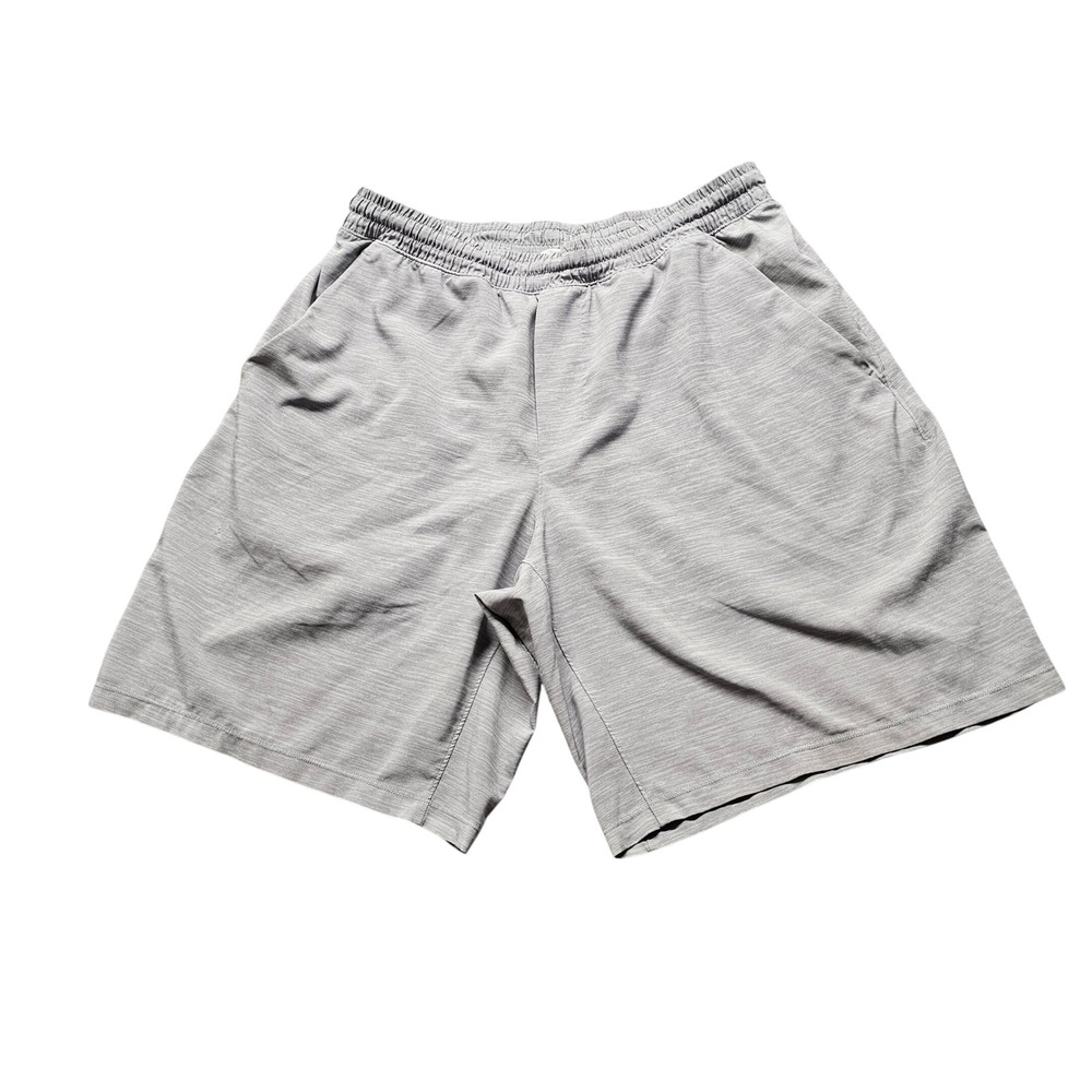 Lululemon Athletic Training Shorts Mens Grey Active Gym Running 9 Inch Inseam